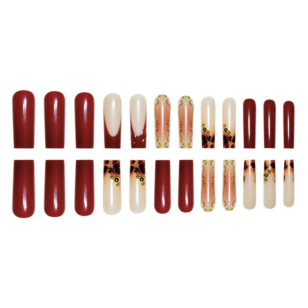 Artistic Long Press-On Nail Extensions Kalsten