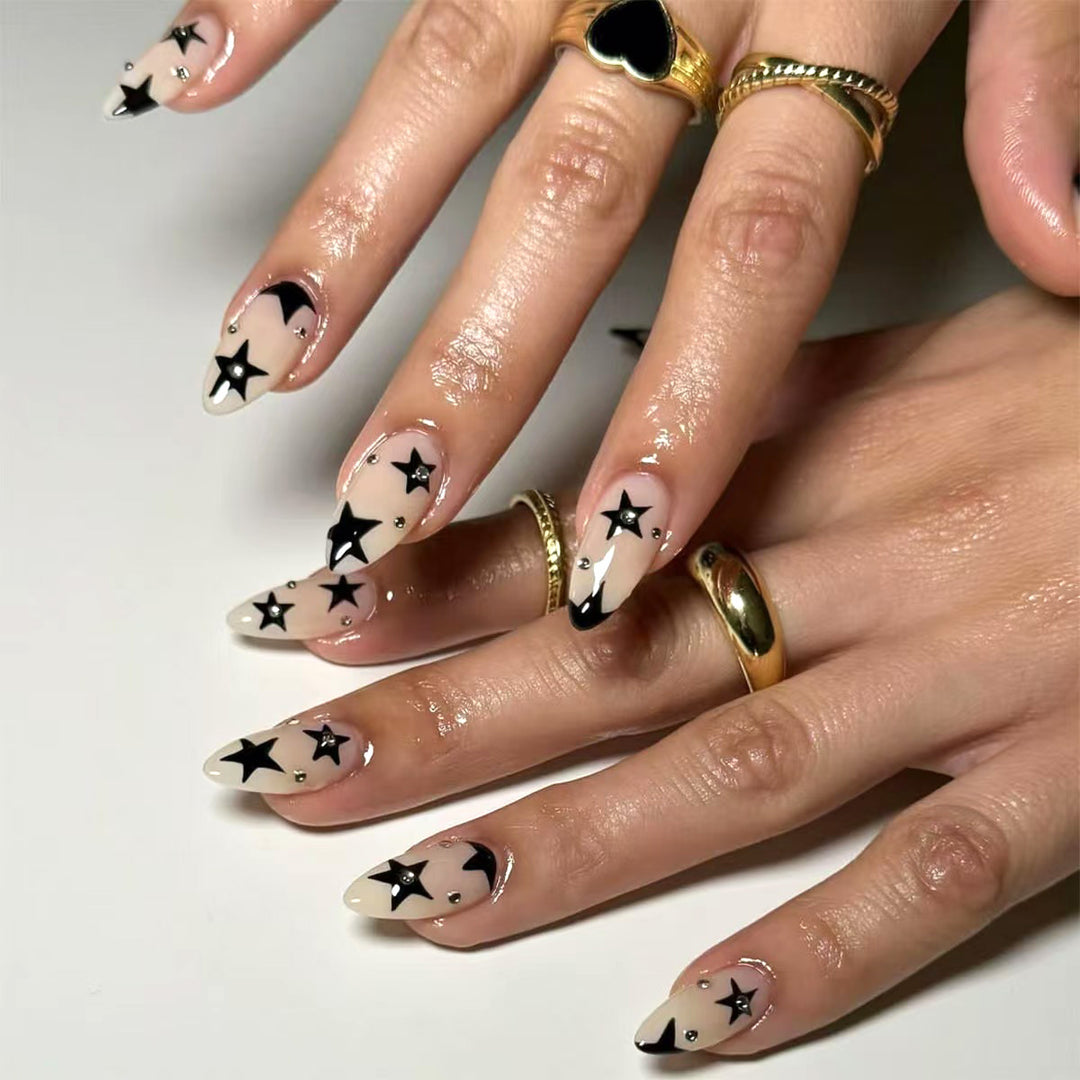 Star-Accented Stiletto Press-On Nails Kalsten