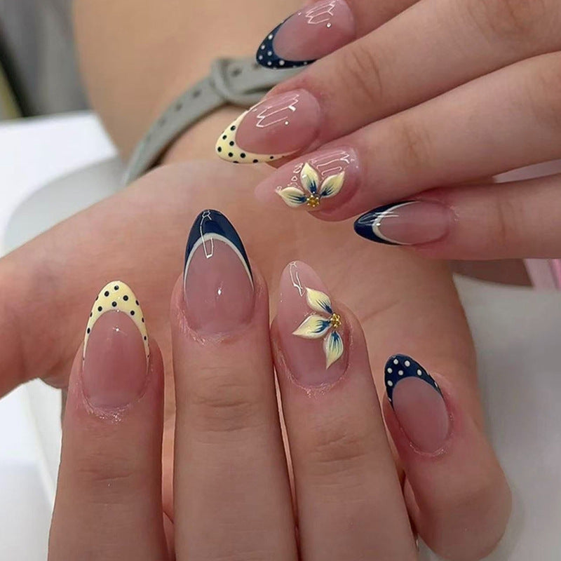 Artistic Floral Acrylic Nail Design Kalsten