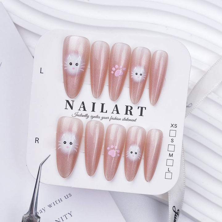 Artificial nails with elegant ombre finish Kalsten
