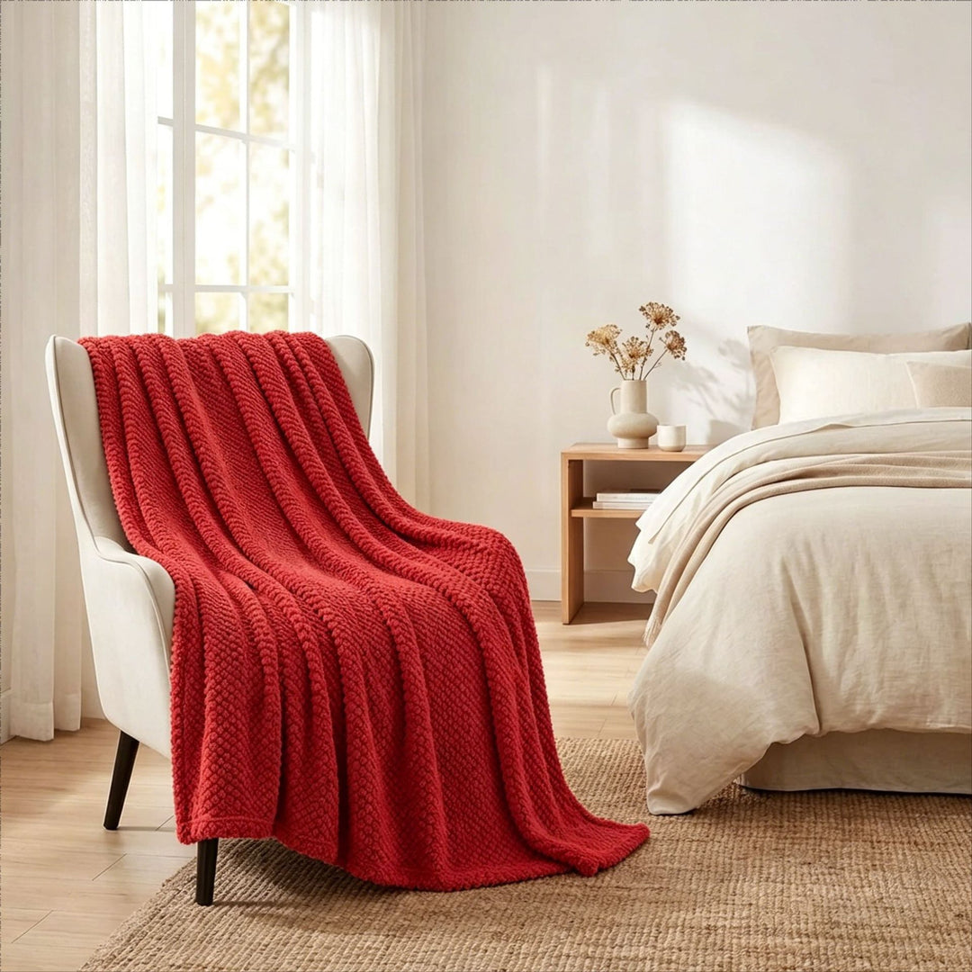 Chunky Knit Throw Blanket