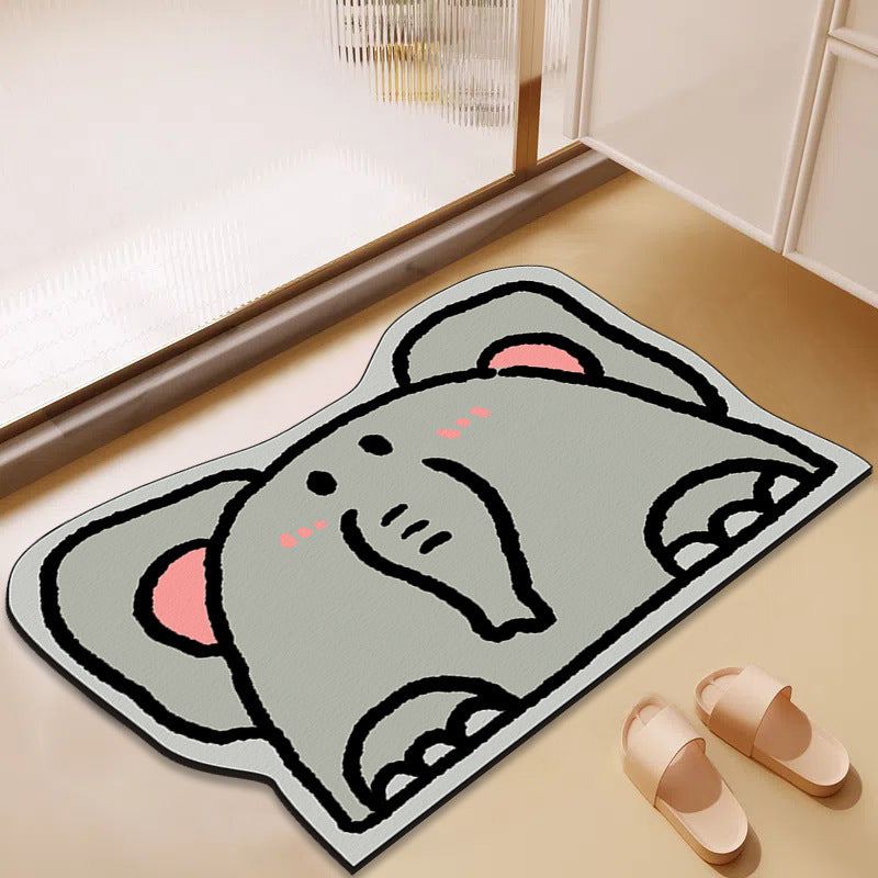 Cute Penguin-Themed Floor Mat