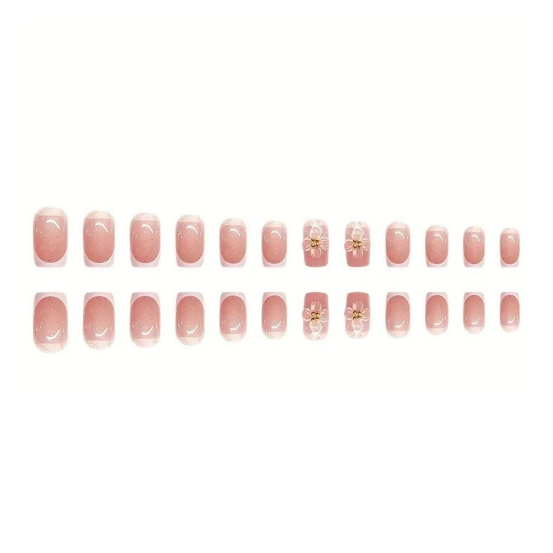 Decorative Long Press-On Nail Set Kalsten
