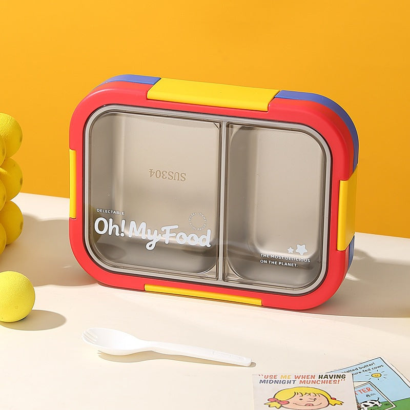 Multi-Compartment Stainless Steel Bento Box