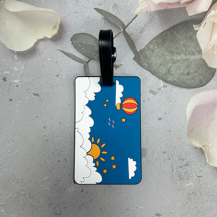 Whimsical Cloud-Themed Luggage Tag Kalsten