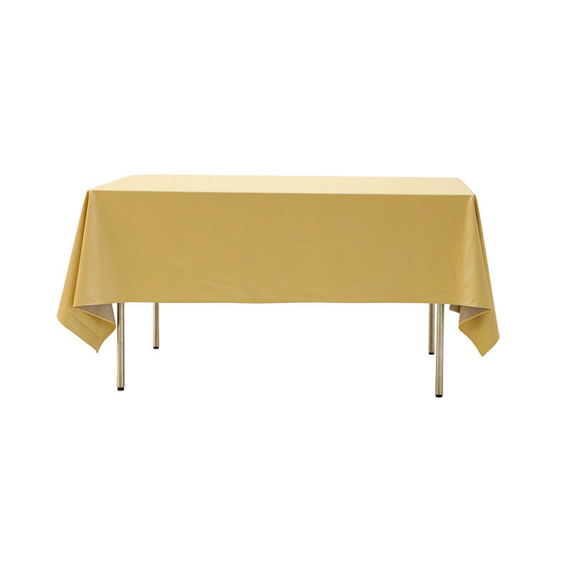 Rectangular easy-care tablecloth made of cotton blend with water-repellent coating and fine texture Kalsten