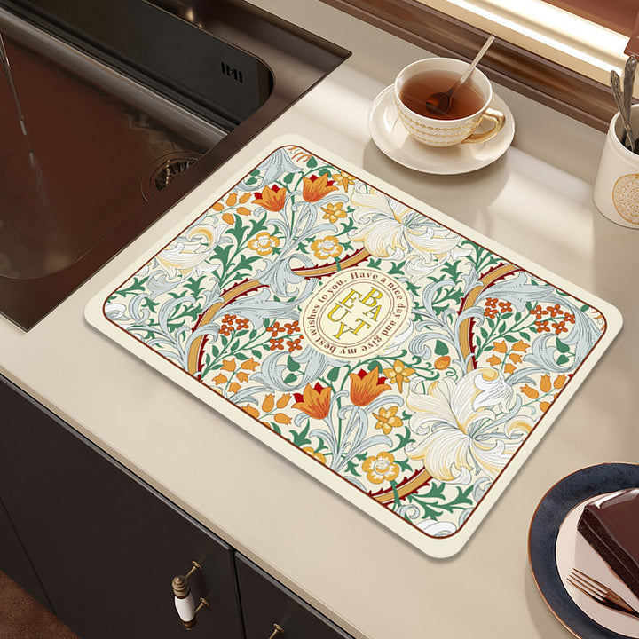 Decorative Kitchen Counter Mat Kalsten