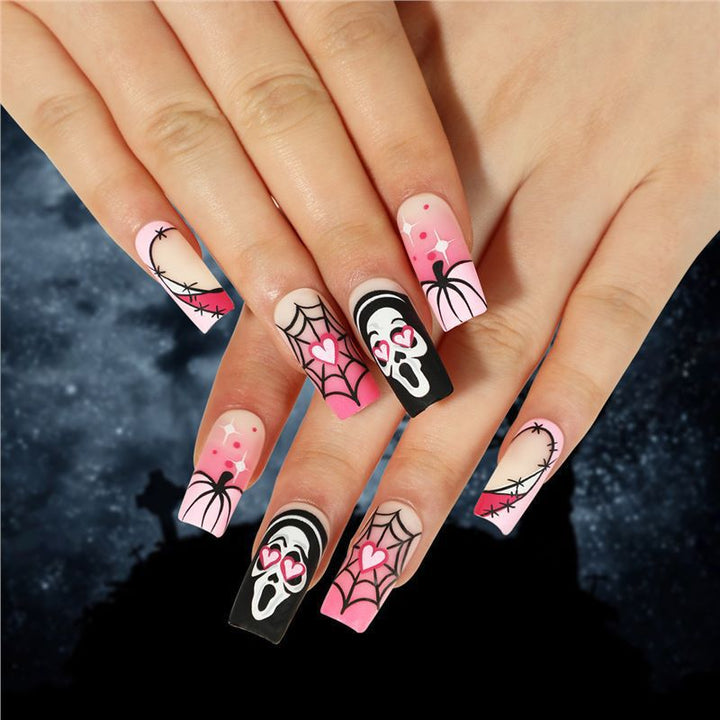 Artistic Halloween Themed Press-On Nail Extensions Kalsten