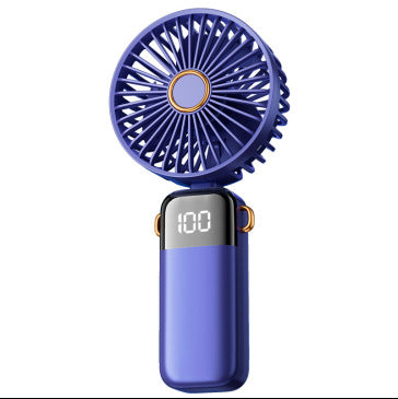 Unisex nan USB rechargeable handheld fan with LED battery indicator and quiet brushless motor Kalsten