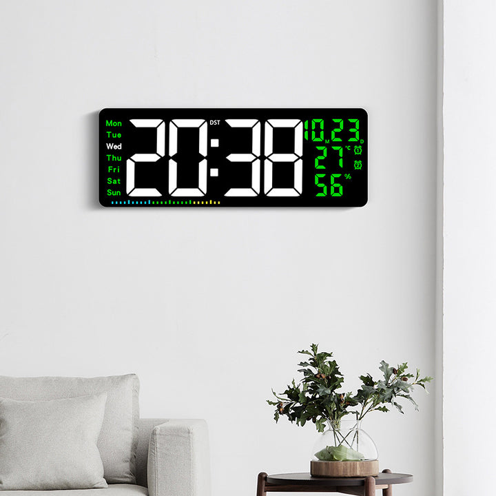 Digital alarm clock with large LED display and weather data Kalsten