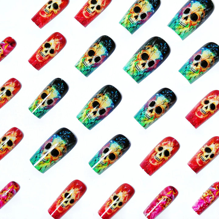 Artistic Skull Nail Art Kalsten