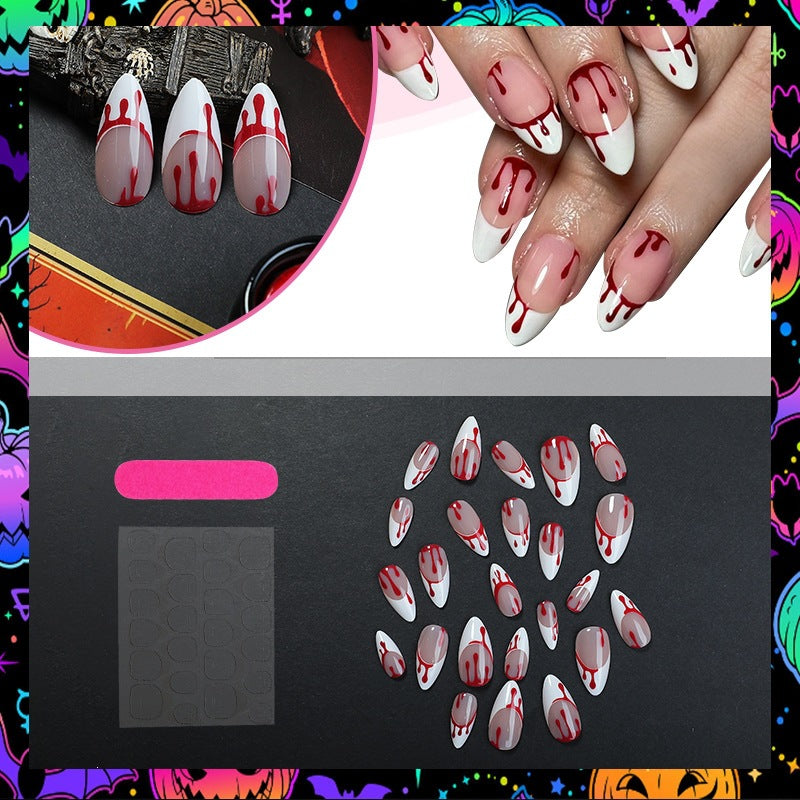 Artificial Nail Set with Elegant Drop Designs Kalsten