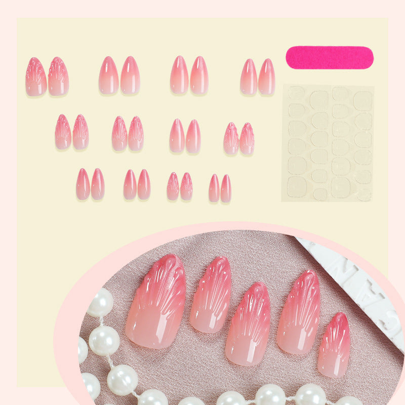 Artificial nail set with delicate ombre design Kalsten