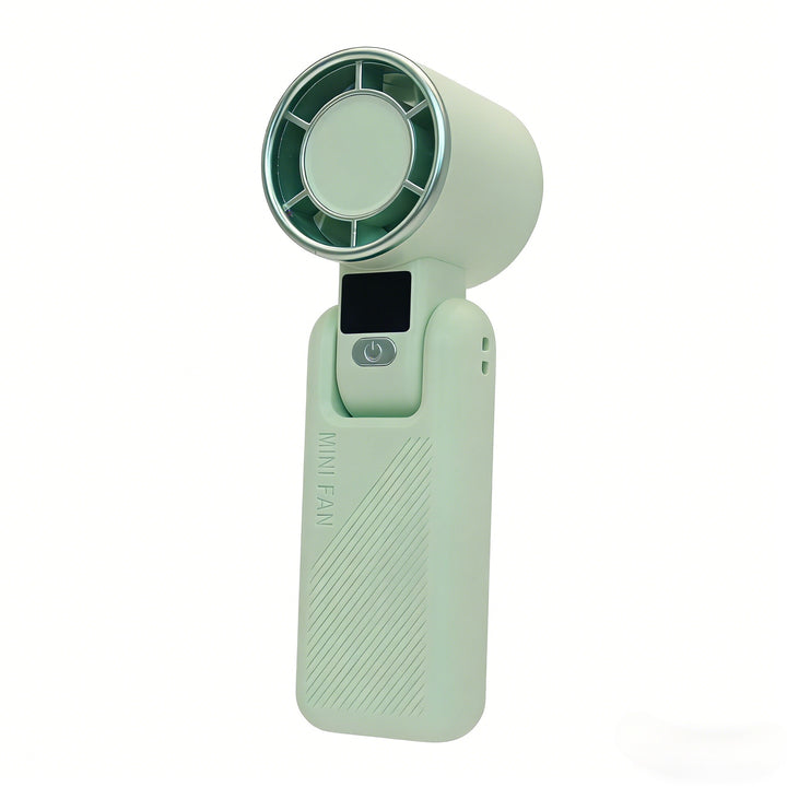 Women's Portable Mini Handheld Fan with USB Charging Function and Digital Display Kalsten