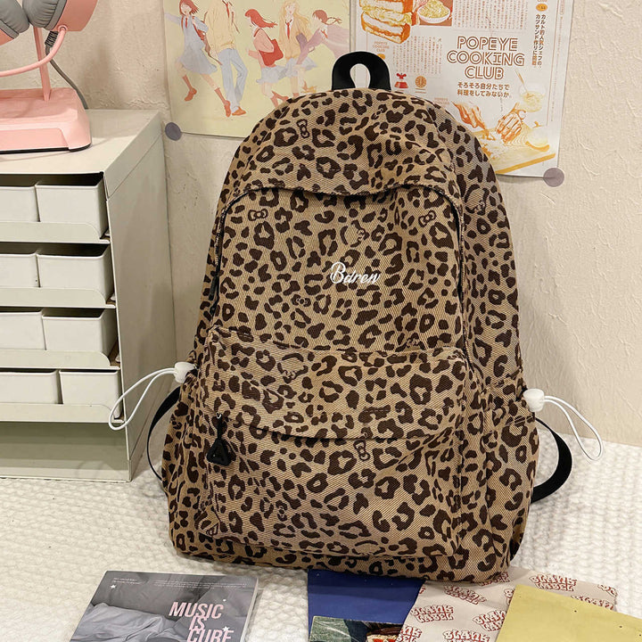 Stylish Leopard Print Backpack Kalsten
