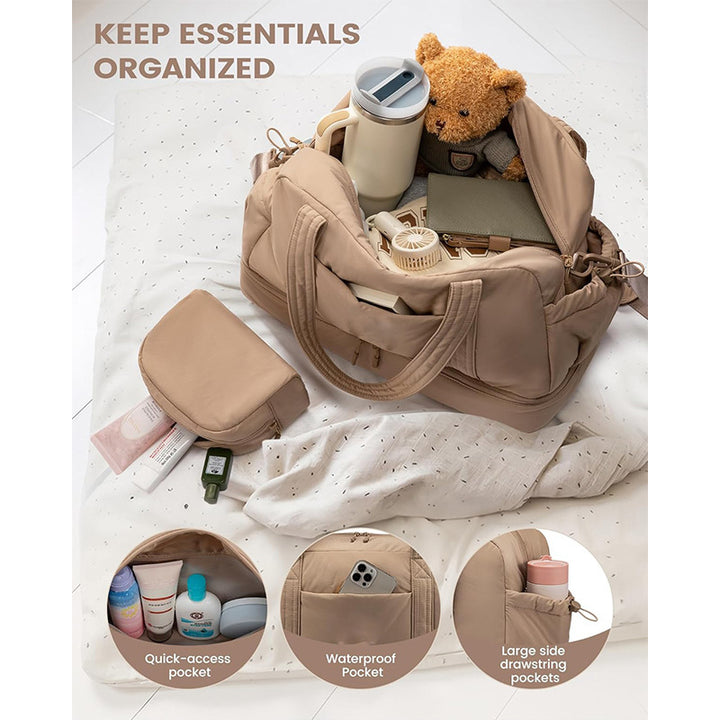 Multi-functional Sports Bag with Separate Cosmetic Pouch Kalsten