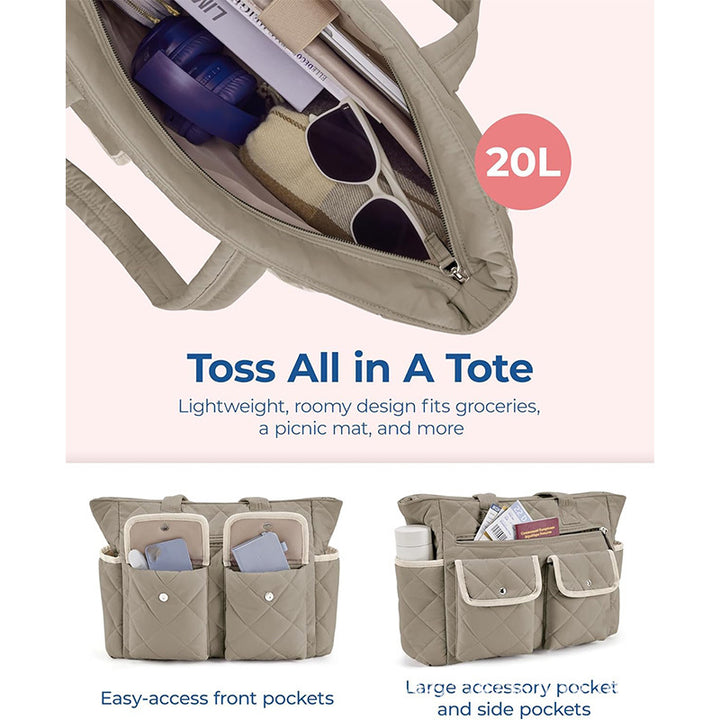 Elegant and Practical Shoulder Bag with Insulated Compartments Kalsten