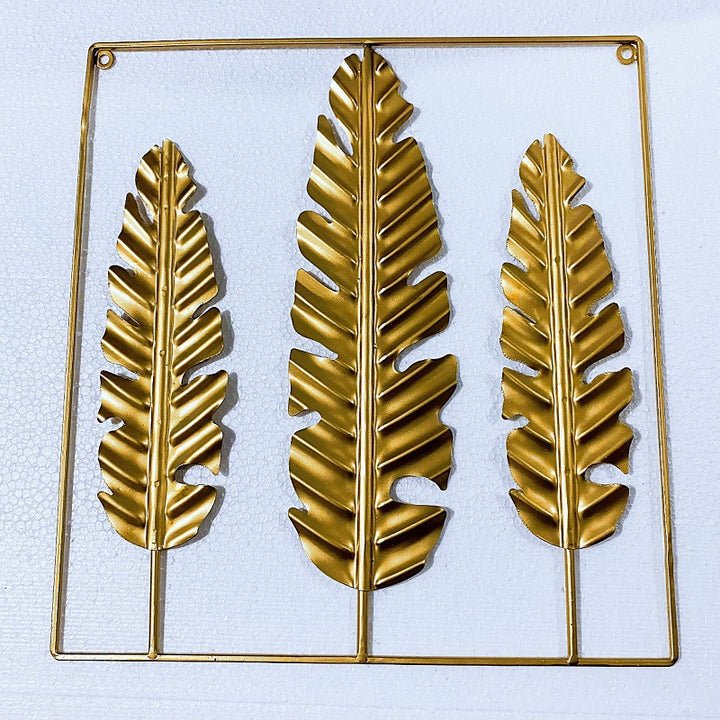 Decorative Metal Wall Art with Leaf Design Kalsten