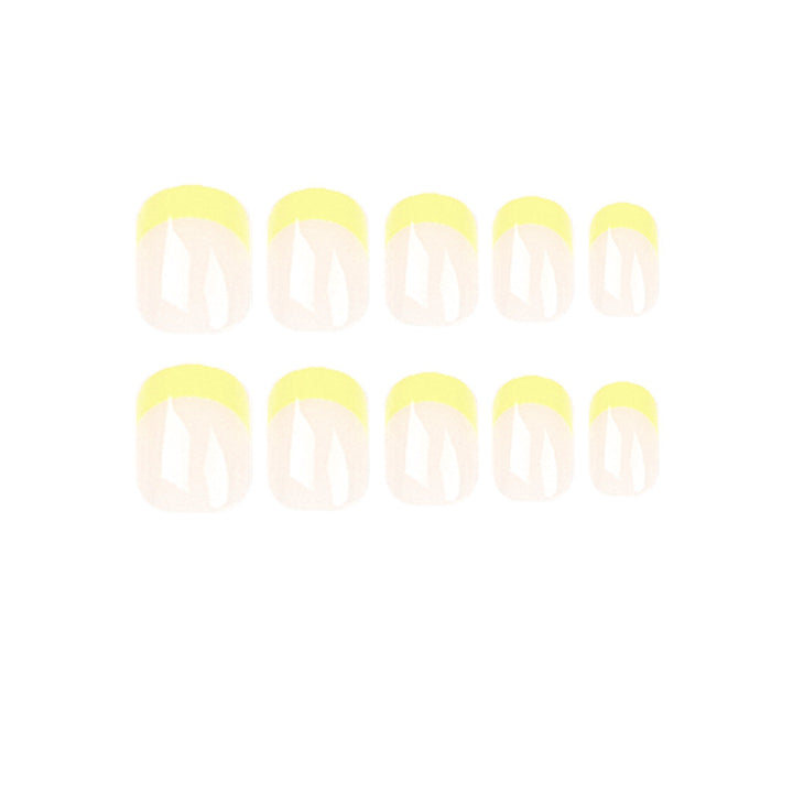 Artful Nail Art with Fresh Yellow Accent Kalsten