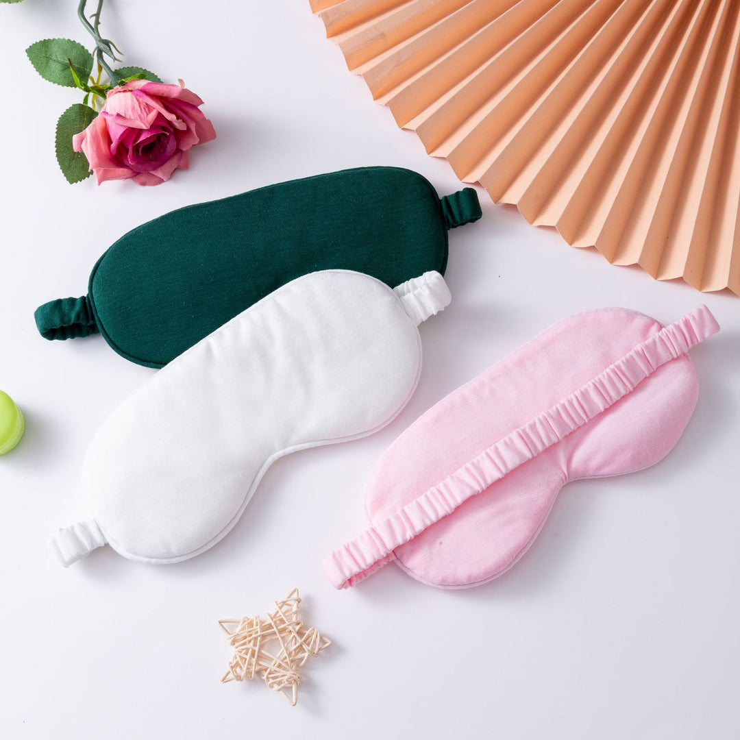 Women's lightweight cotton sleep mask with ergonomic padding and elastic comfort band Kalsten