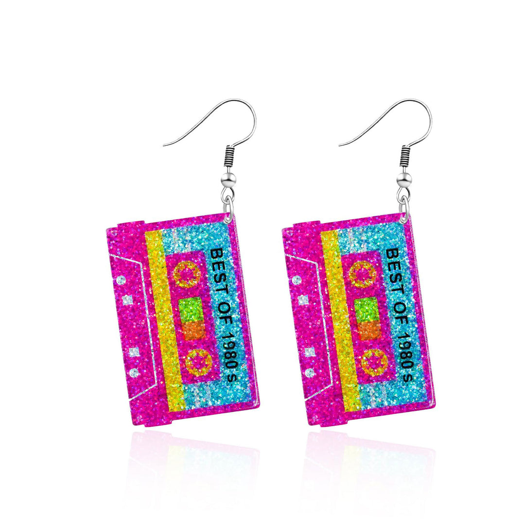 Nostalgic Cassette Tape Earrings Kalsten