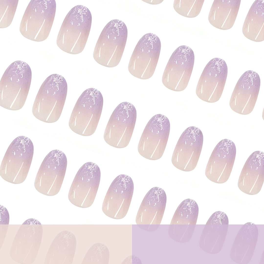 Glossy Gradient Gel Nail Enhancements Kalsten