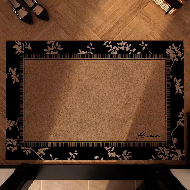 Decorative Floral Entry Mat for Home Entrances