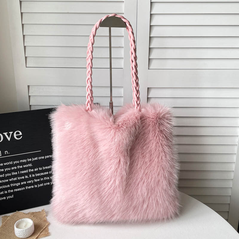 Luxurious Faux Fur Tote Bag