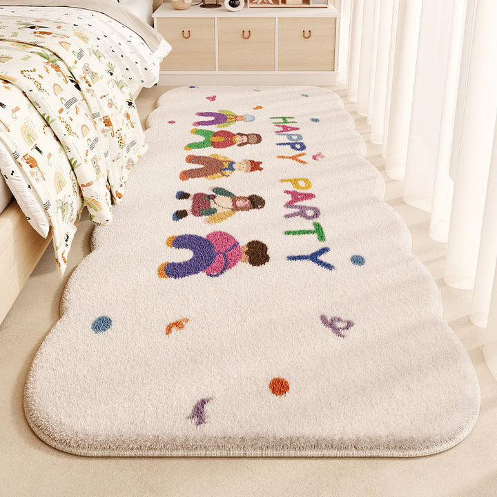Children's Fun-Themed Plush Area Rug for Home