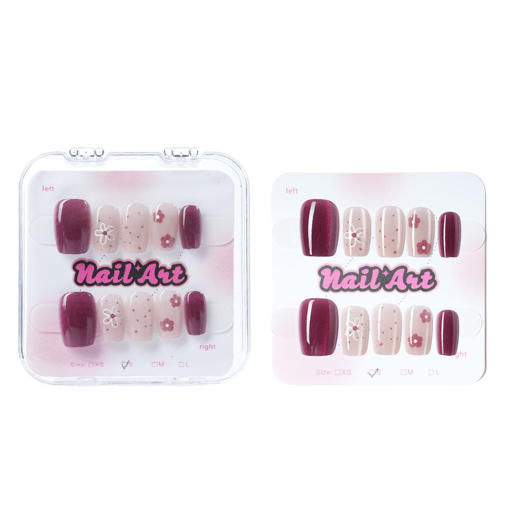 Decorative Floral Press-On Nail Set Kalsten 1788157440