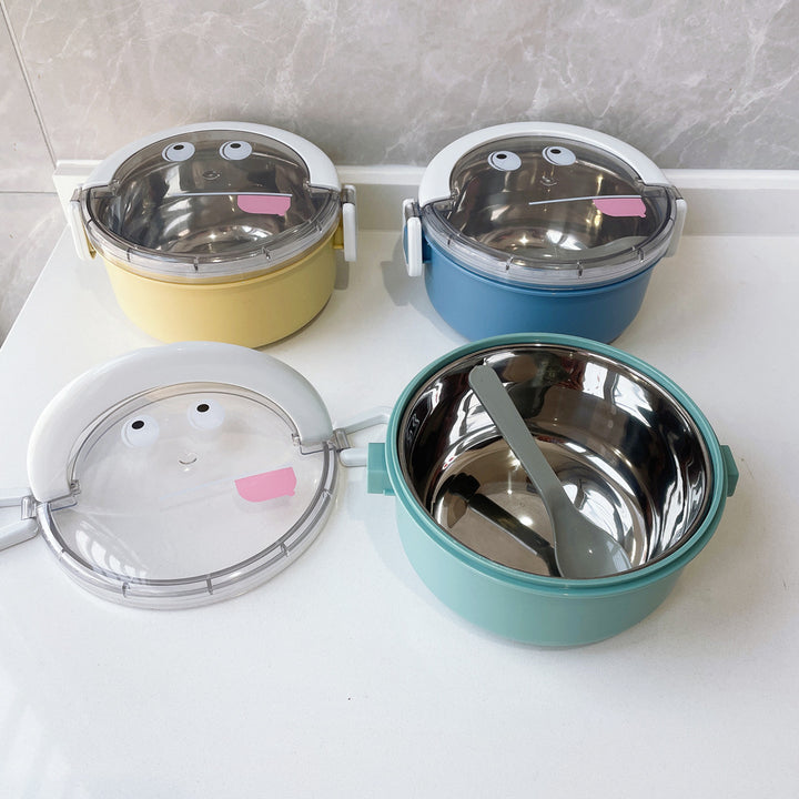 Playful Cartoon Face Food Storage