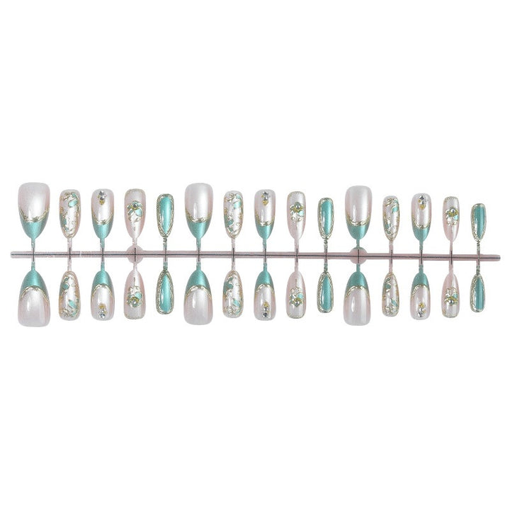 Artificial nail set with elegant gemstones Kalsten