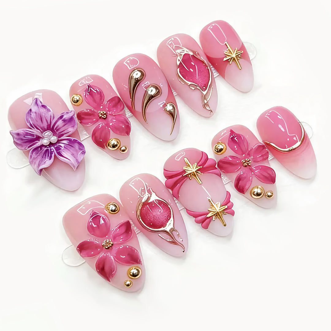 Artistic 3D Nail Tips with Maritime Design Kalsten