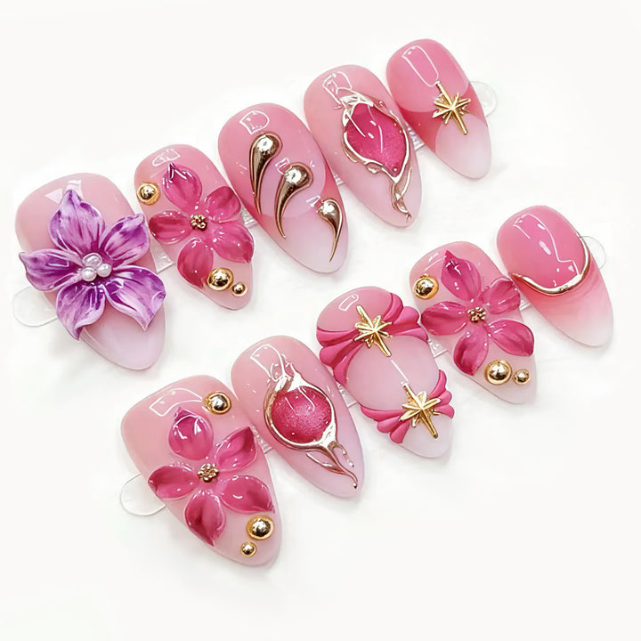 Artistic 3D Nail Tips with Maritime Design Kalsten