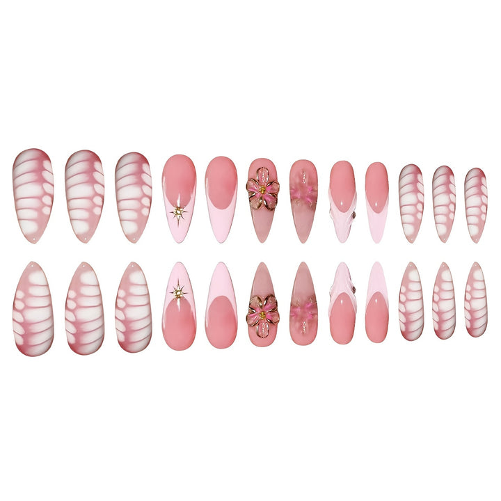 Decorative Floral Art Press-On Nails Kalsten