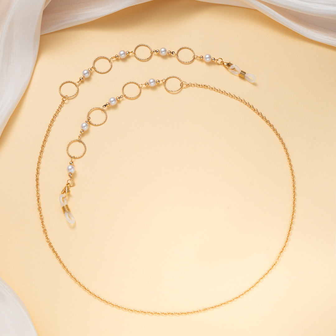 Pearlescent and Chain Eyewear Necklace Kalsten