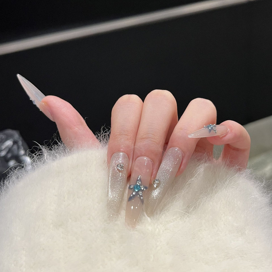 Star-Accent Press-On Nail Art Set Kalsten