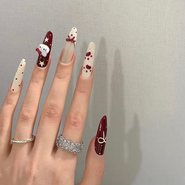 Artistic Press-On Nail Art Kalsten