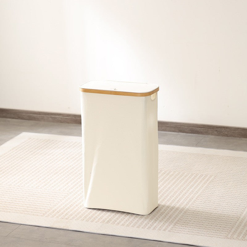 Elegant waste bin with bamboo lid Kalsten