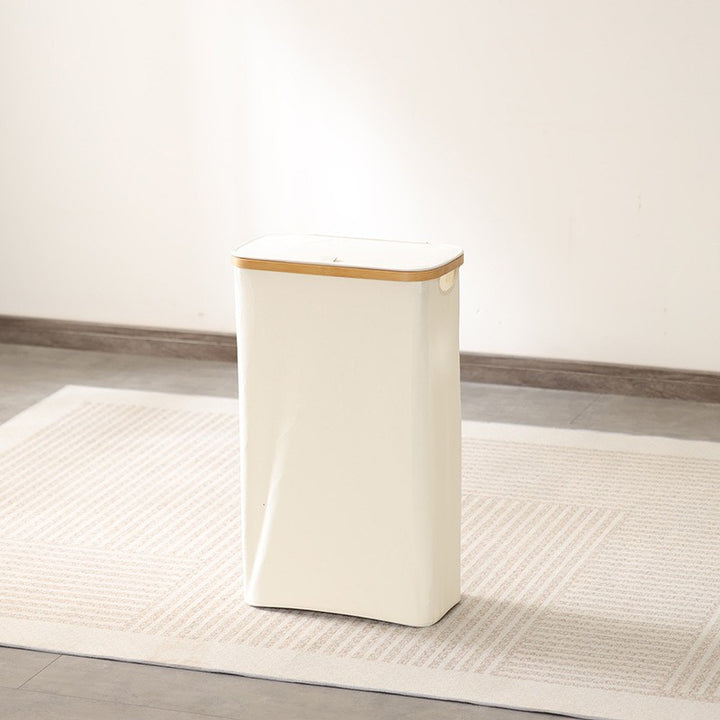 Elegant waste bin with bamboo lid Kalsten