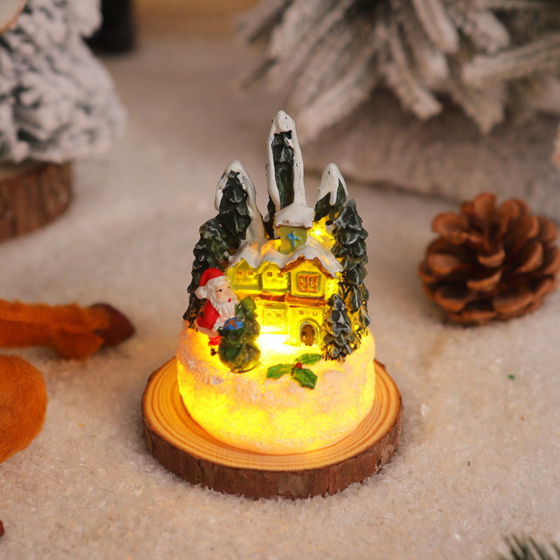 Christmas miniature lighting with snow scenes Kalsten