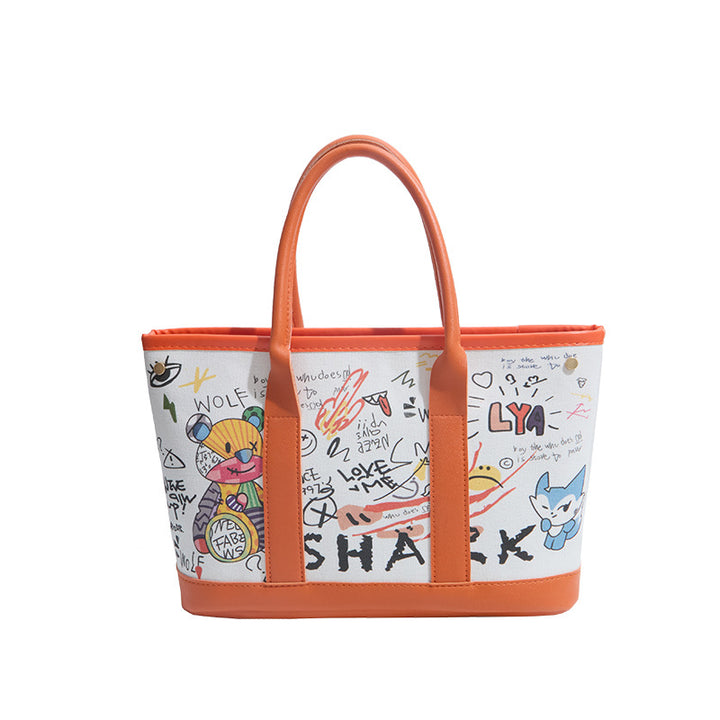 WoPlayful Illustrated Canvas Tote Bag Kalsten