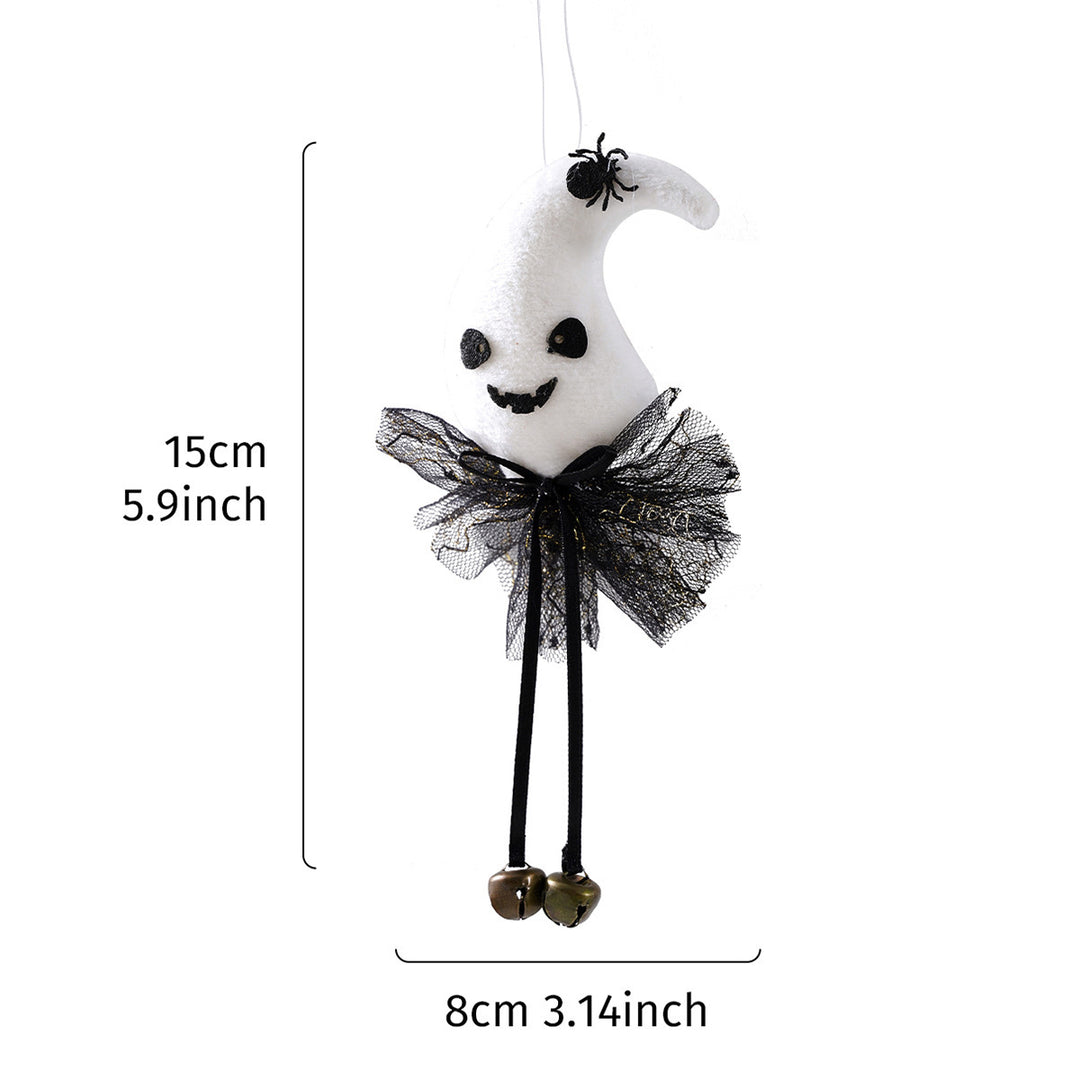 Halloween hair clip with cat face, witch hat and bell