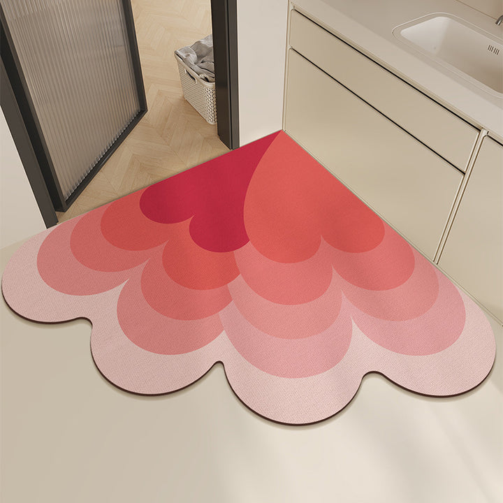Heart-Shaped Non-Slip Bath Mat