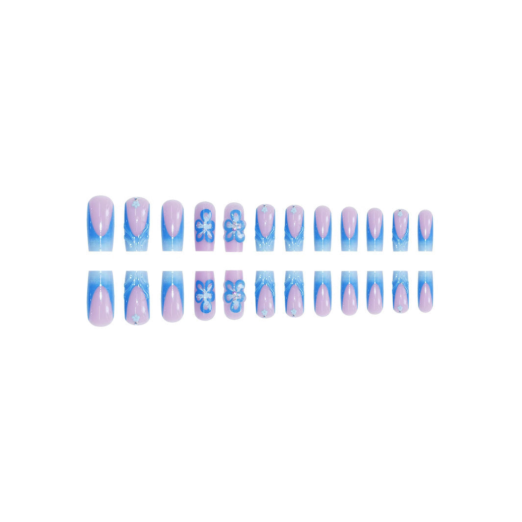 Floral 3D Press-On Nail Art Extensions Kalsten