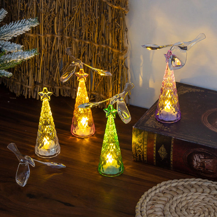 Elegant Glass Candle with LED Lighting