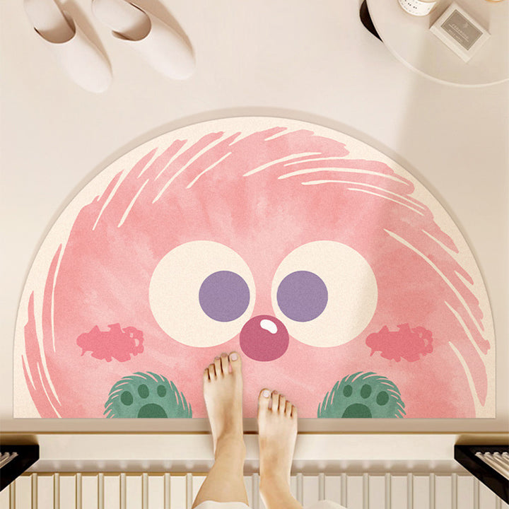 Whimsical Cartoon-Themed Bath Mat Kalsten