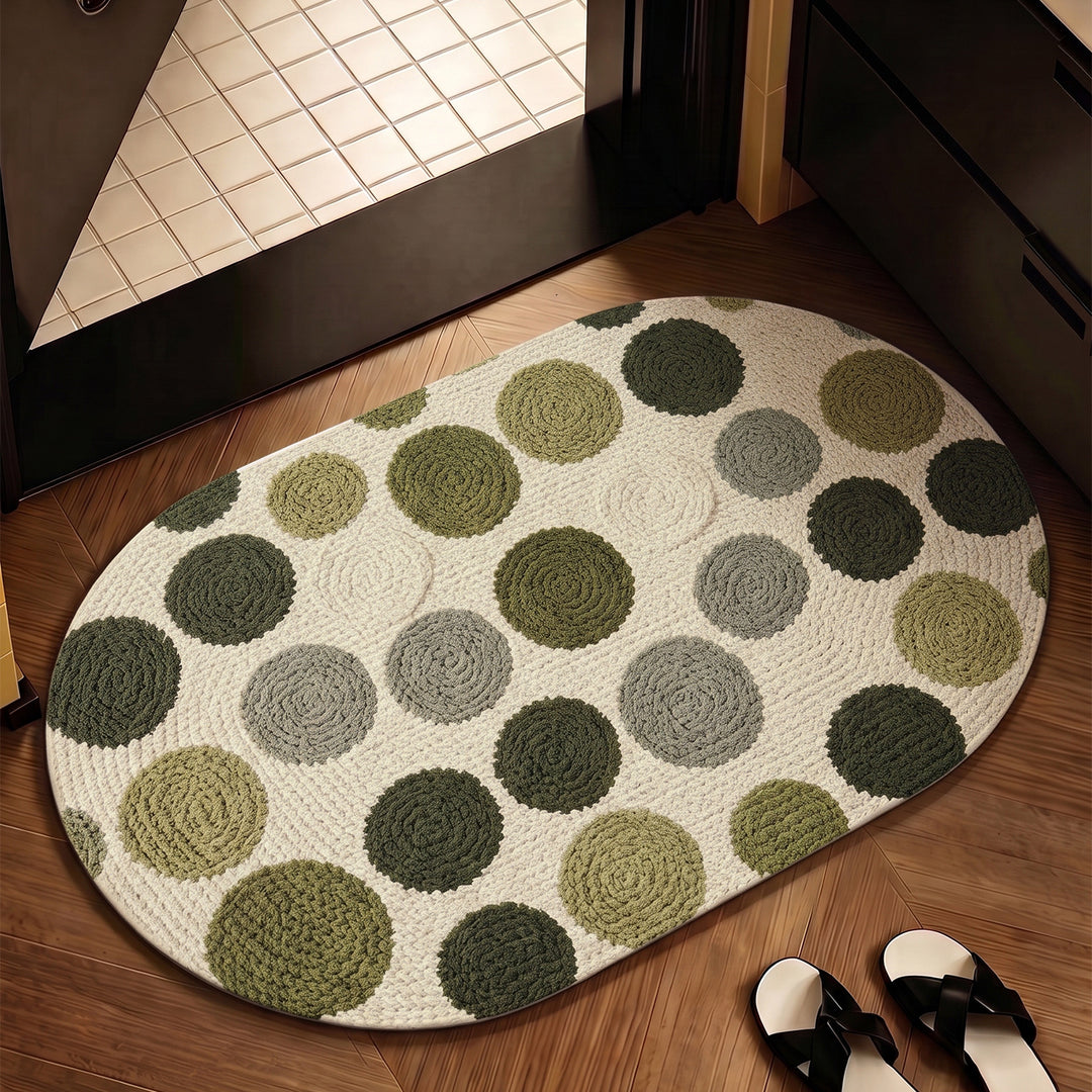 Decorative Wave Pattern Bath Mat