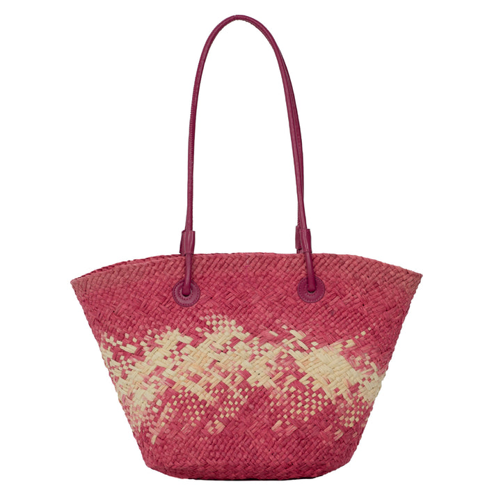 Elegant Rattan-Style Handbag with Double Handle Kalsten
