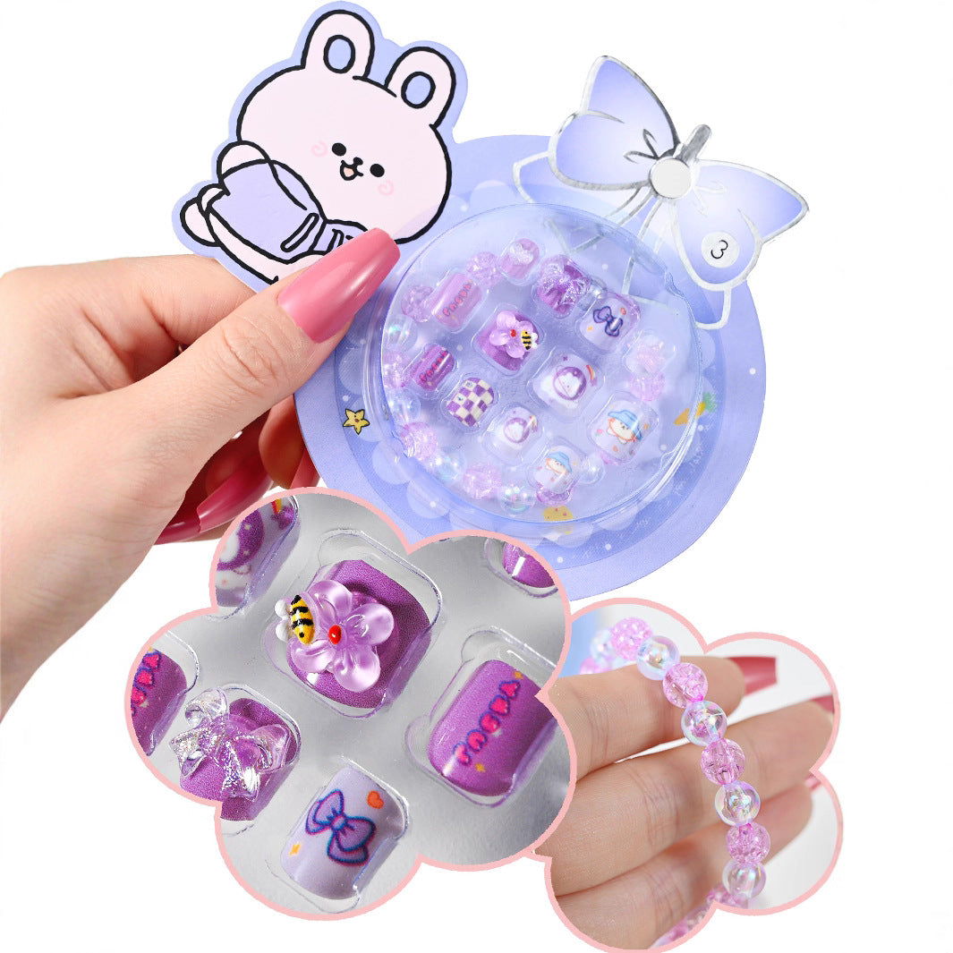 Cute Cartoon-Themed Press-On Nail Set Kalsten